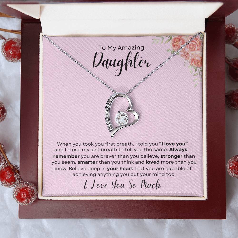 To My Daughter Necklace