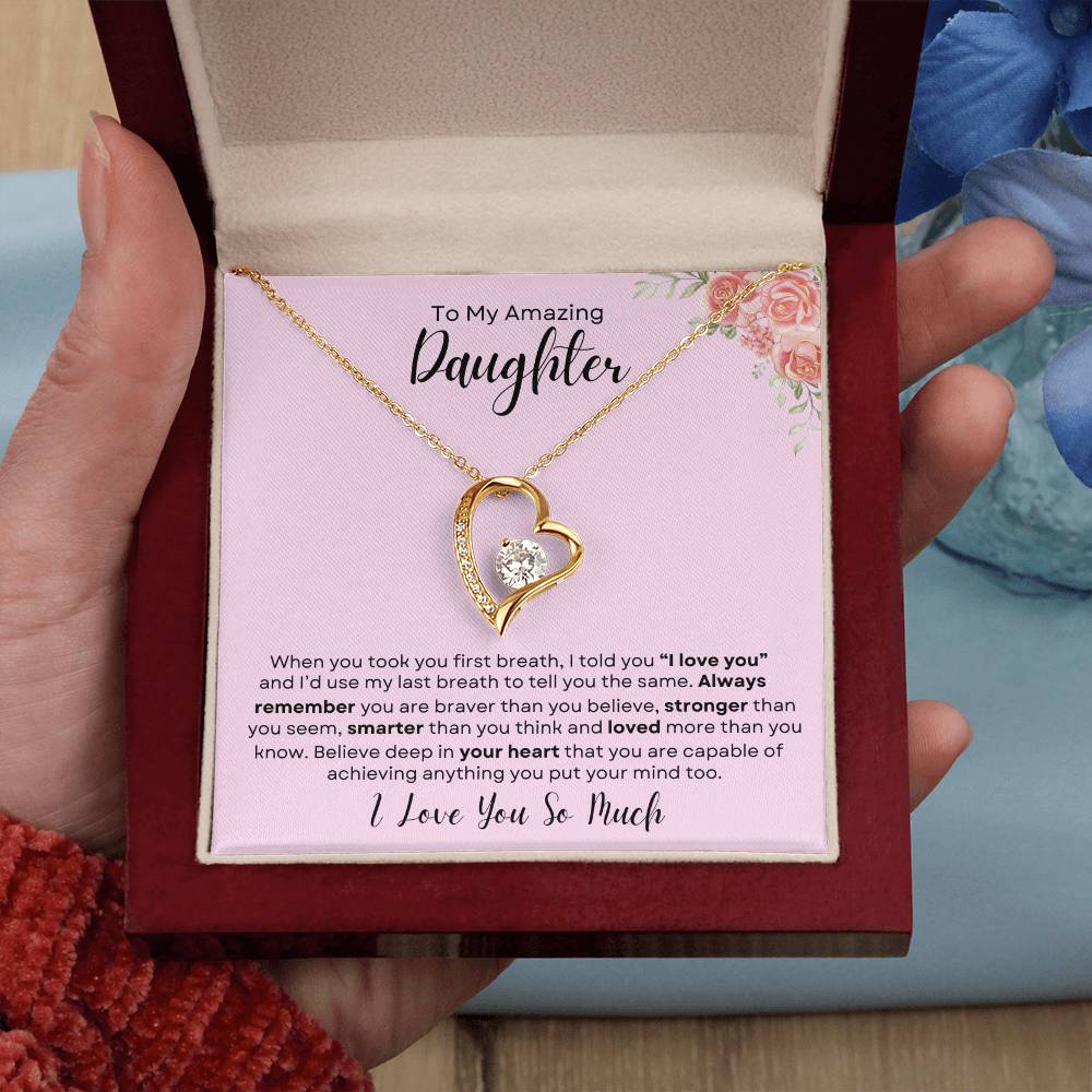 To My Daughter Necklace