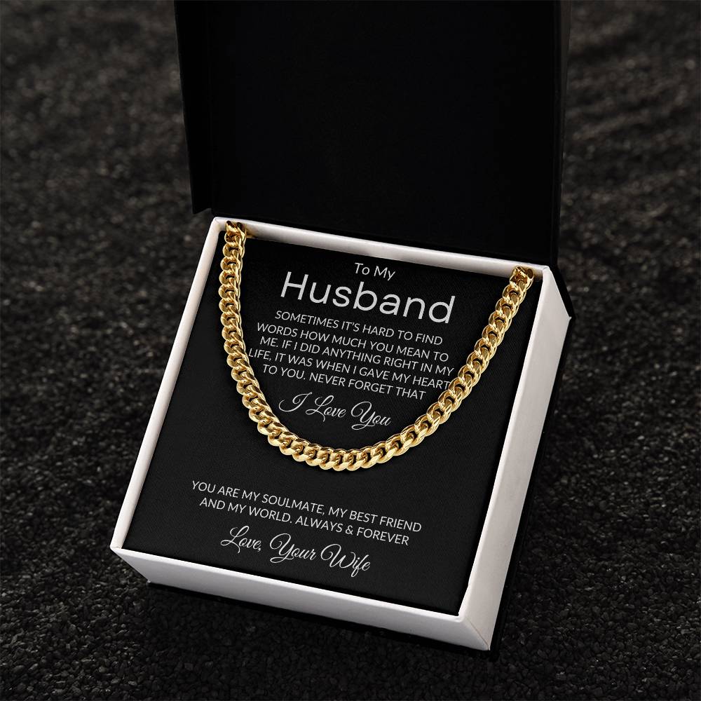 To My Husband Necklace