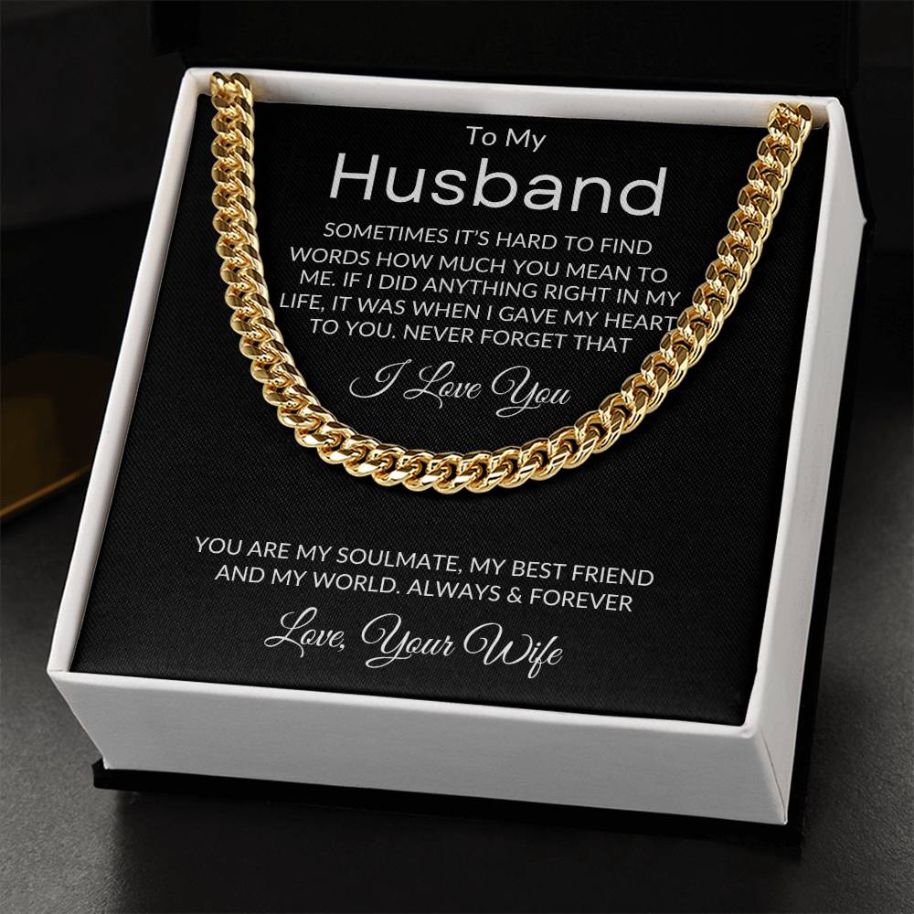 To My Husband Necklace