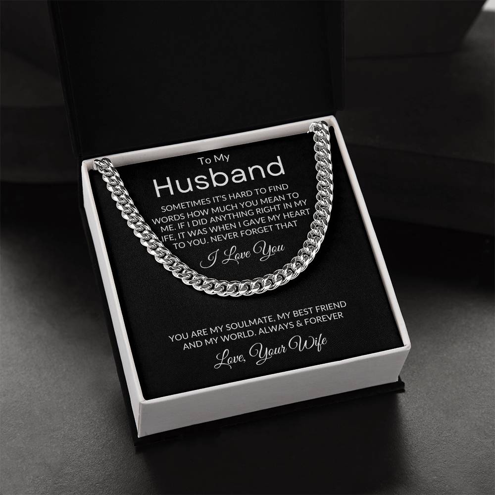 To My Husband Necklace