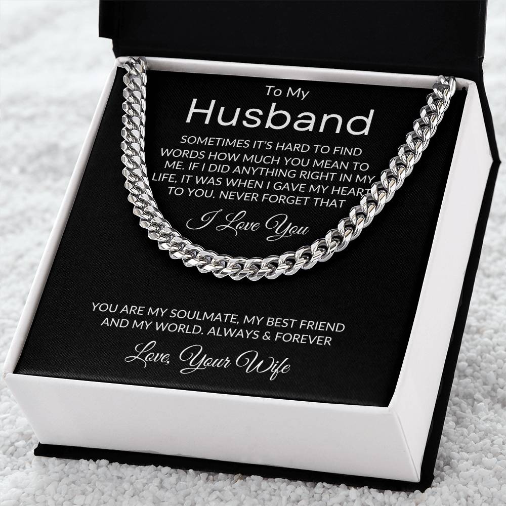 To My Husband Necklace