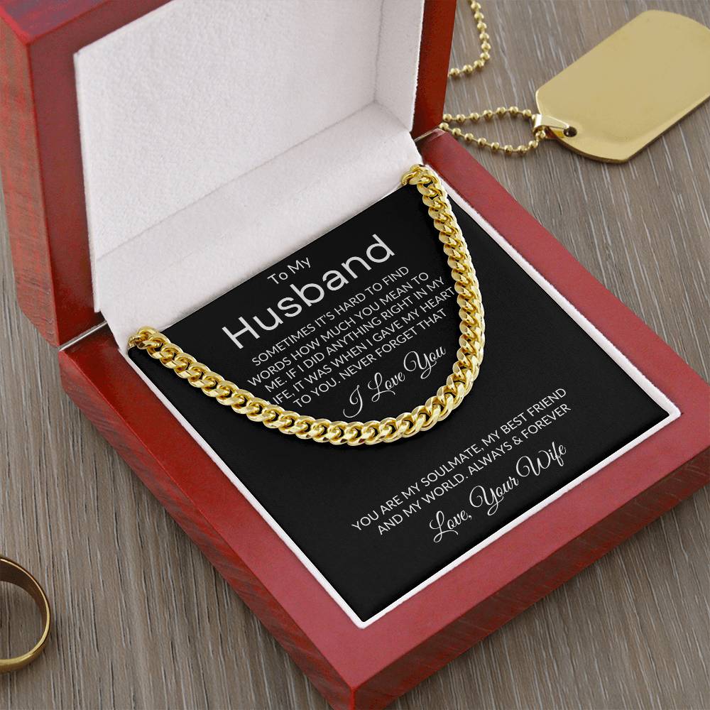 To My Husband Necklace