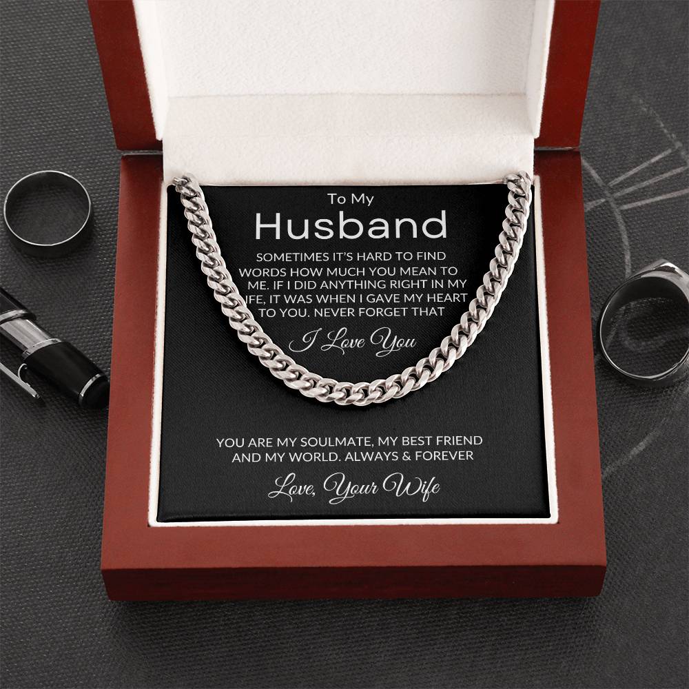 To My Husband Necklace