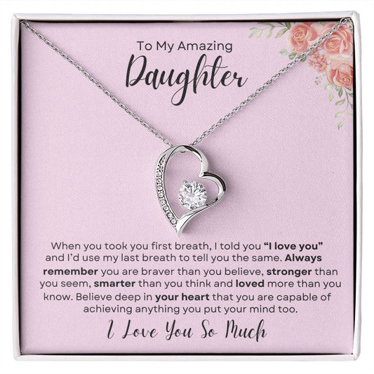 To My Daughter Necklace