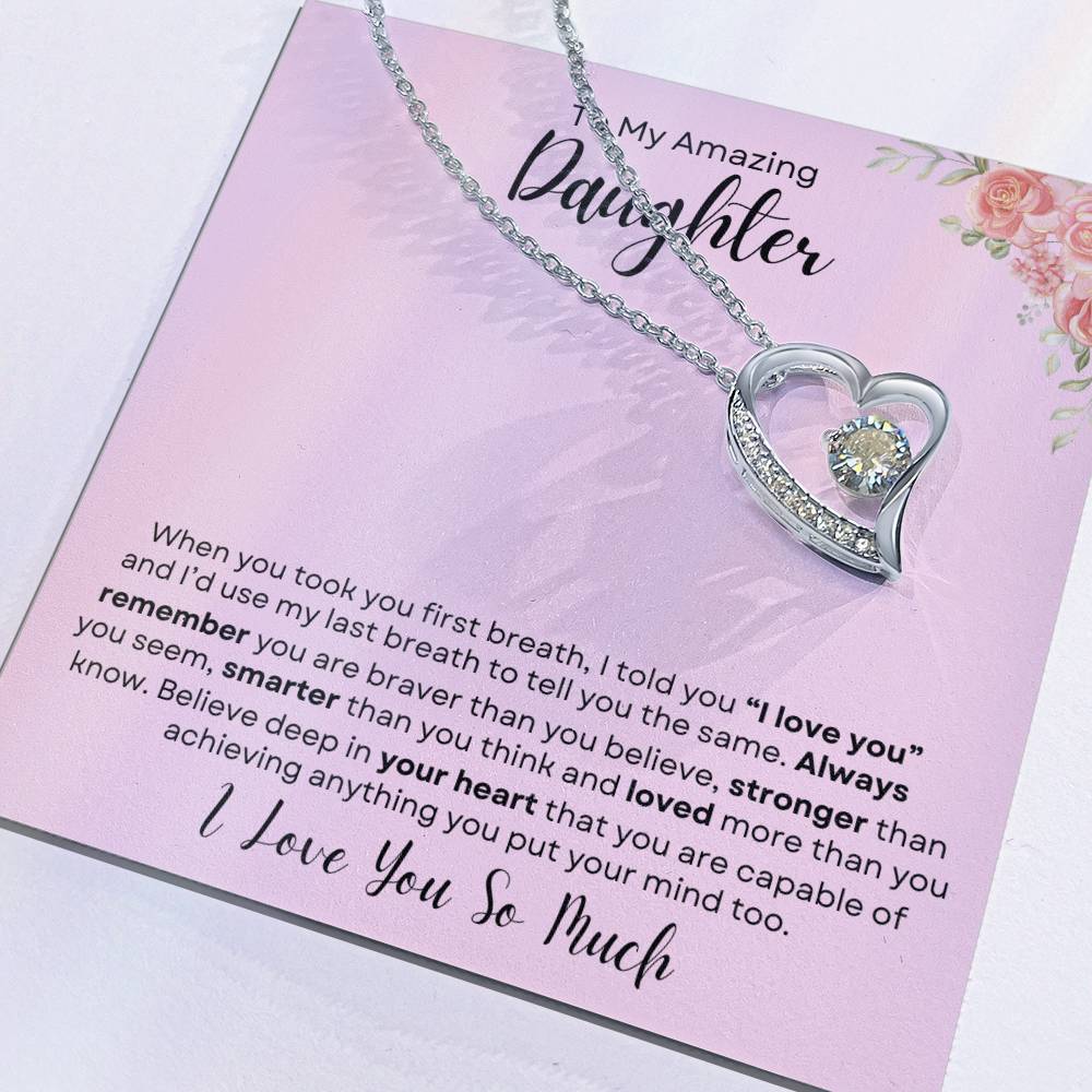 To My Daughter Necklace