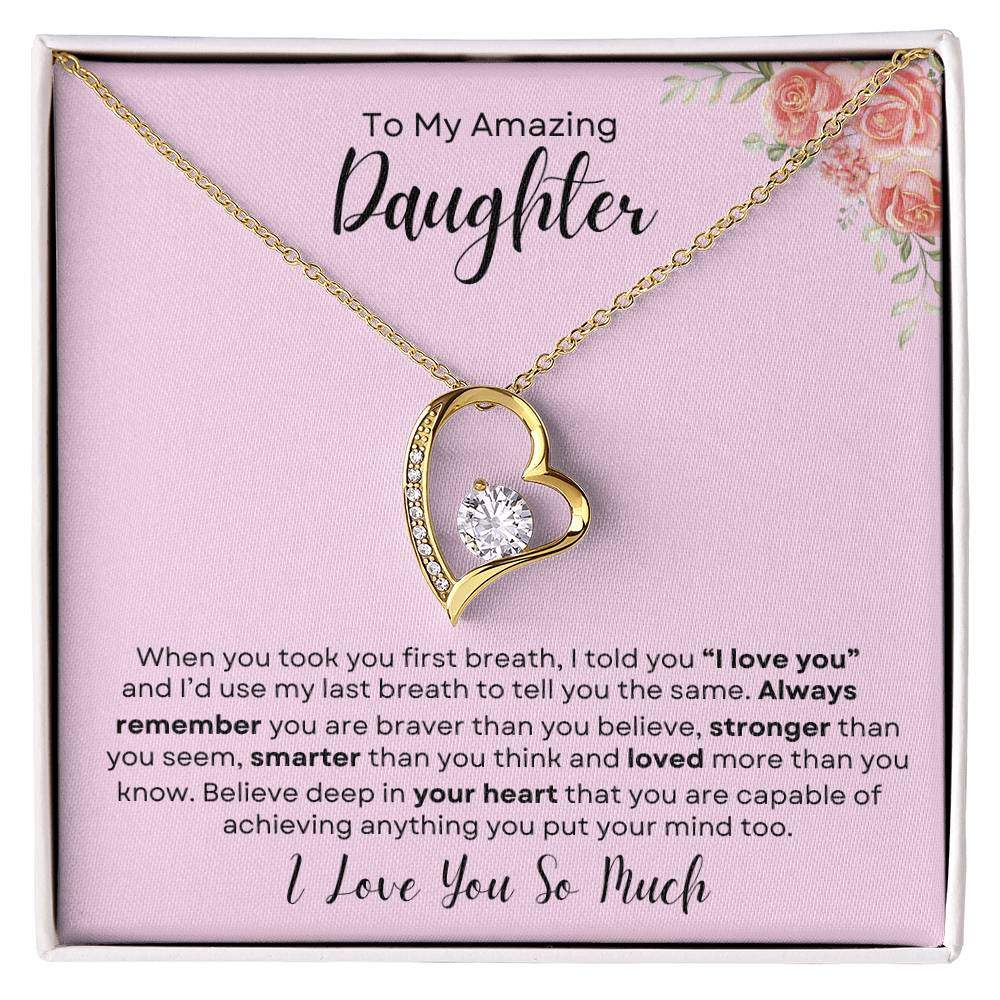 To My Daughter Necklace