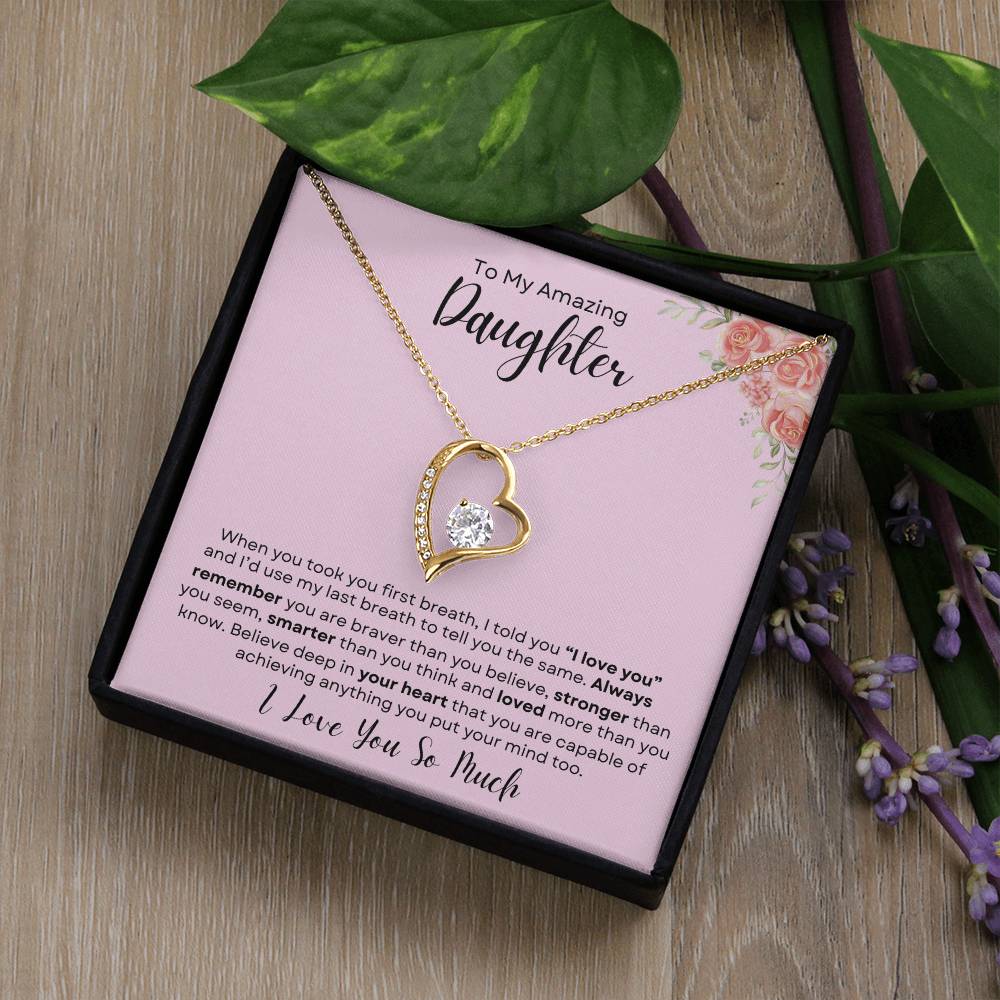 To My Daughter Necklace